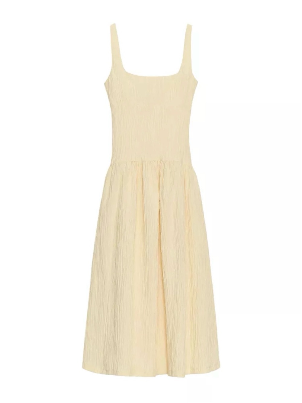 ZARA~ Textured Midi Dress NWT Small and Medium - Picture 2 of 11